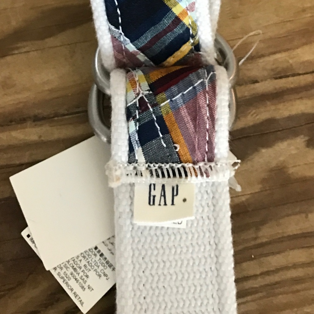 Vintage Gap Cotton Canvas Plaid Belt - Picture 4 of 6